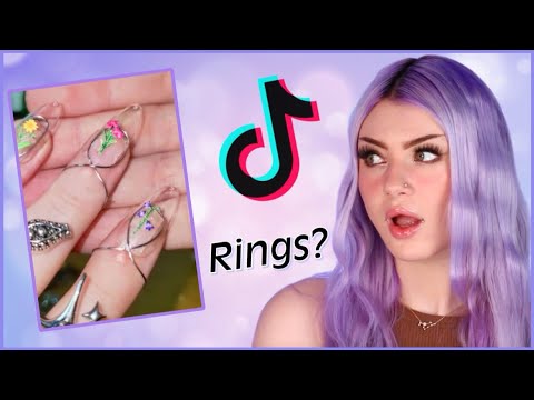 Viral Rings Making the Viral Nail Rings From TikTok - YouTube