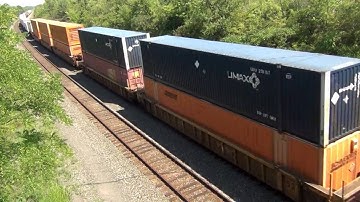 CSX Double Stack Train Overhead View