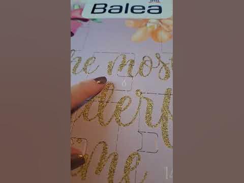 Balea Kalender Tür 6 #shorts #advent #kalender #drogerie #washitape #dm