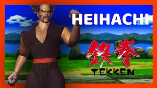HEIHACHI MISHIMA Arcade Medium Playthrough - TEKKEN PS1 CLASSIC
