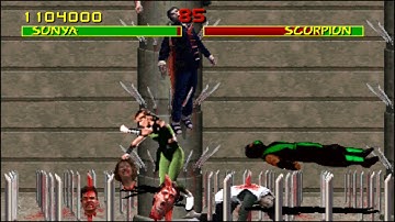 Mortal Kombat Revision 5.0 T-Unit Sonya Reptile Battle (60FPS)