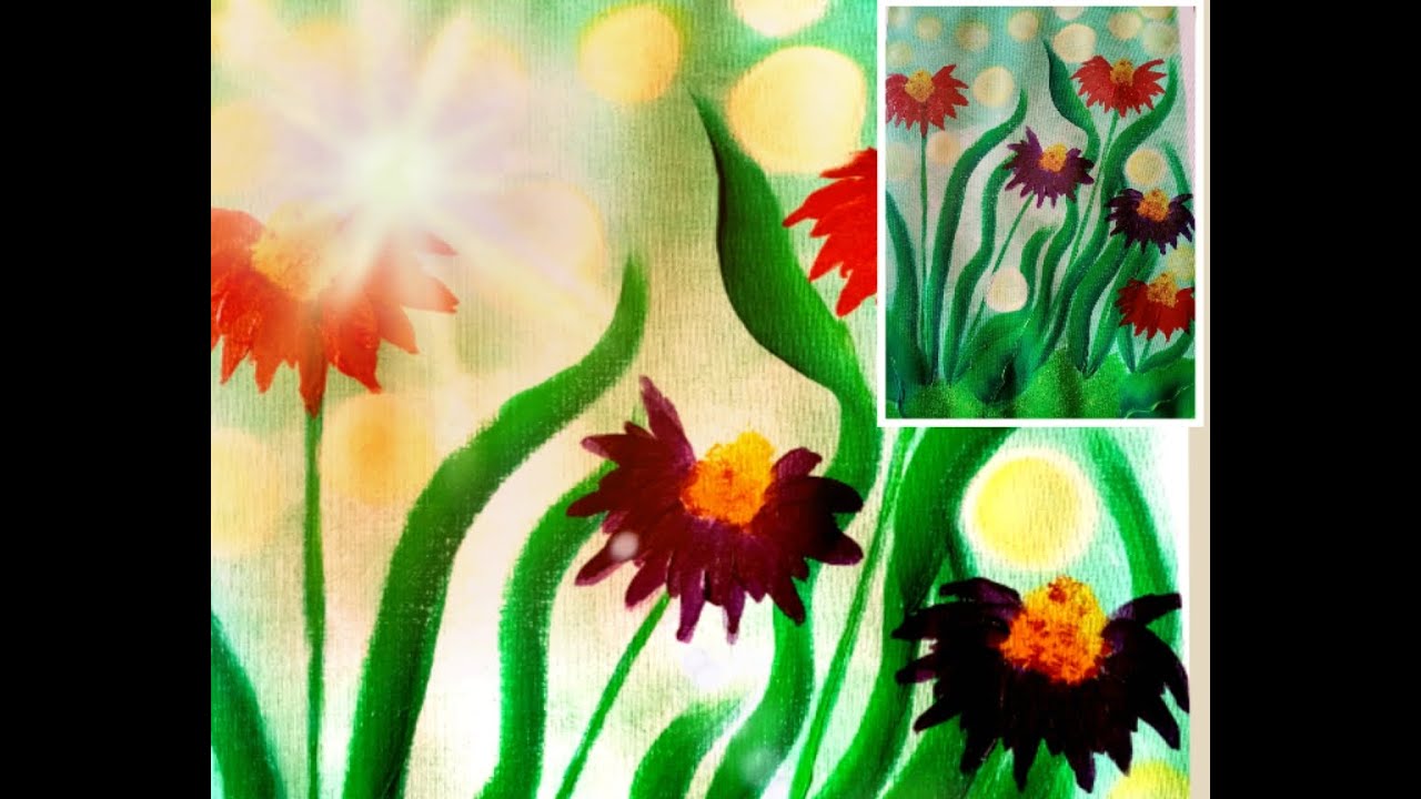 How to paint CONEFLOWERS/Simple and Easy paintings/ Acrylic painting