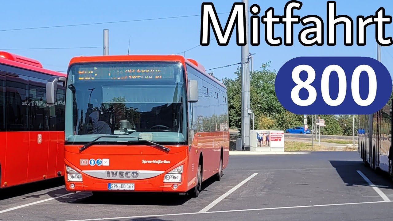 Mitfahrt | IVECO Crossway LE Line 12M | Linie 800 | Cottbus Hbf - Hoyerswerda, Bahnhof