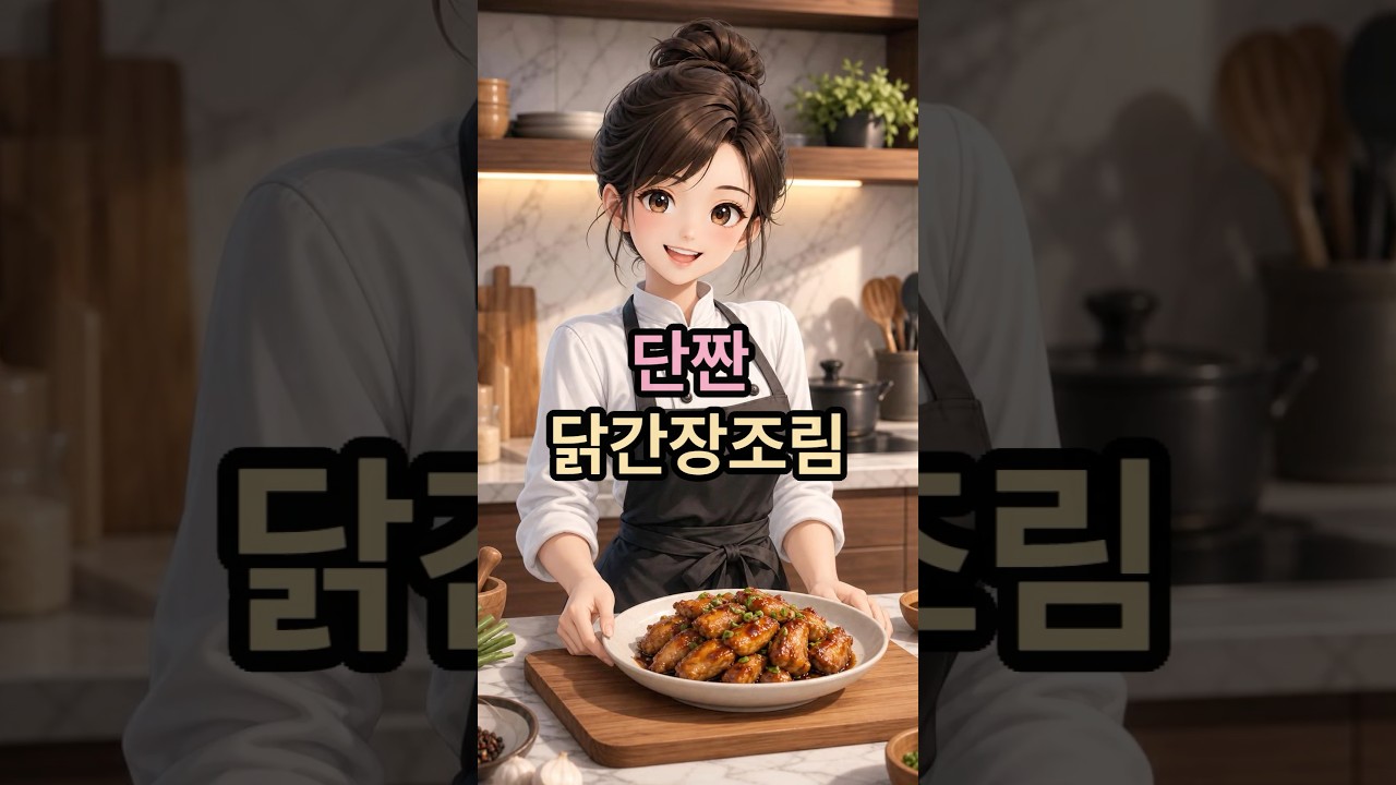 단짠 닭간장 조림 레시피 숏폼 썸네일