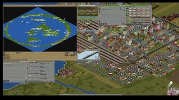 The Flat Earth in game OpenTTD