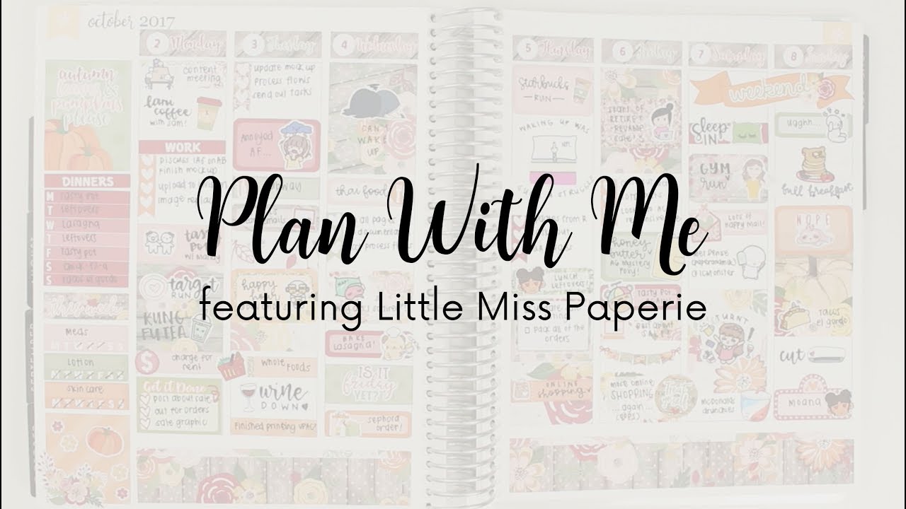 Plan With Me featuring October Little Miss Paperie Misstery Box! | Love Shaira