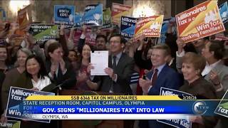 Governor Bob Ferguson signs Millionaires Tax bill into Washington law