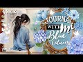 Asmr aesthetic journaling blue calm collage scrapbooking  journal with me relaxing and calming 