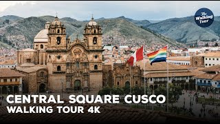 Walking Tour 4K | Plaza de Armas, Cusco - Perú | Protest |