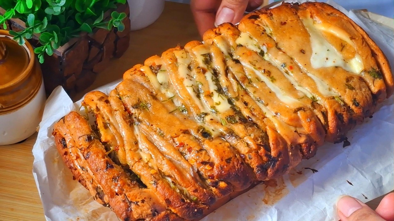 देसी किचन स्पेशल गार्लिक लोफ,बिना मैदा का गार्लिक लोफ 🍞🧄🏠🍞😍🧄 #viral #cooking #recipe