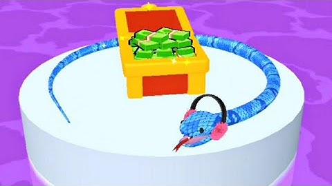 Snake Run Race 3D - All levels Mobile Gameplay Walkthrough Android iOS (levels 3-6)