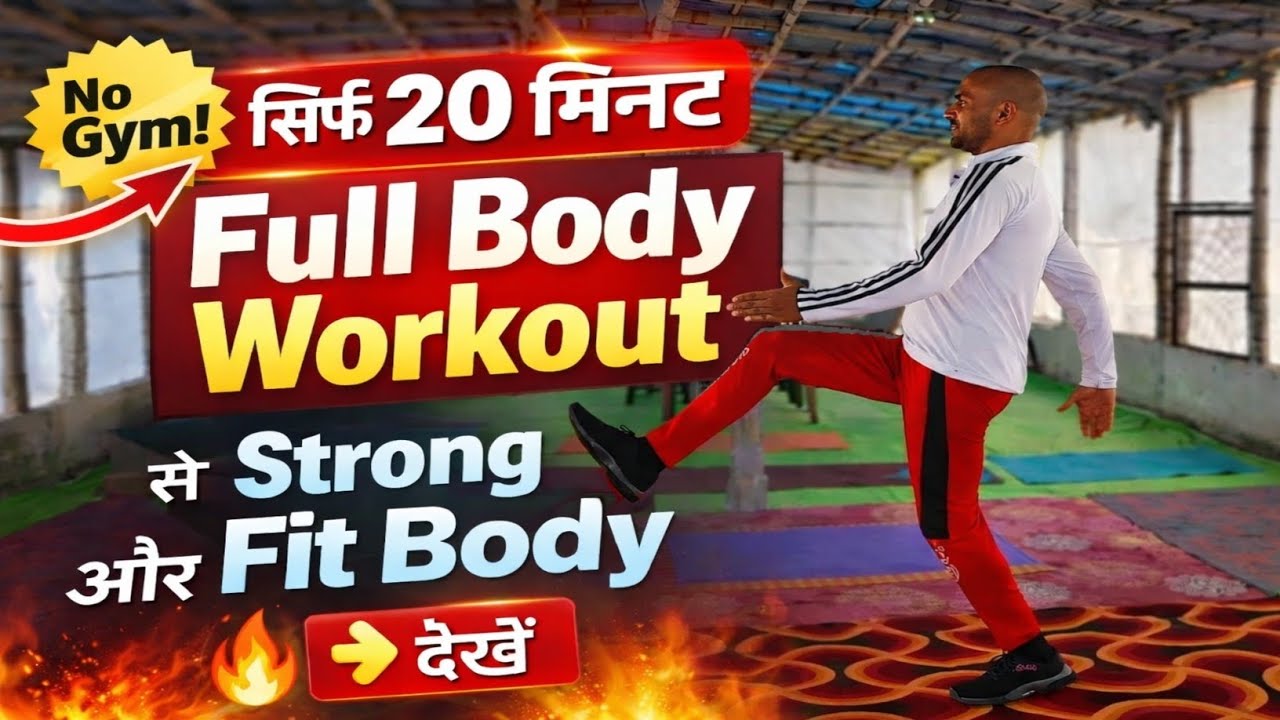 No Gym! 20 Minute Full Body Workout at Home | Fat Burn + Muscle Strength 🔥 
