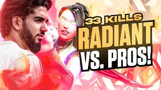 DESTROYING PROS IN RADIANT RANKED!! - 33 KILLS