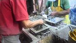 Fabricación manual de baldosas de cemento