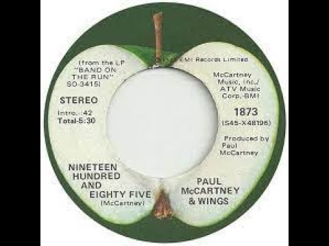 Paul McCartney and Wings  Nineteen Hundred and Eighty Five Lyrics