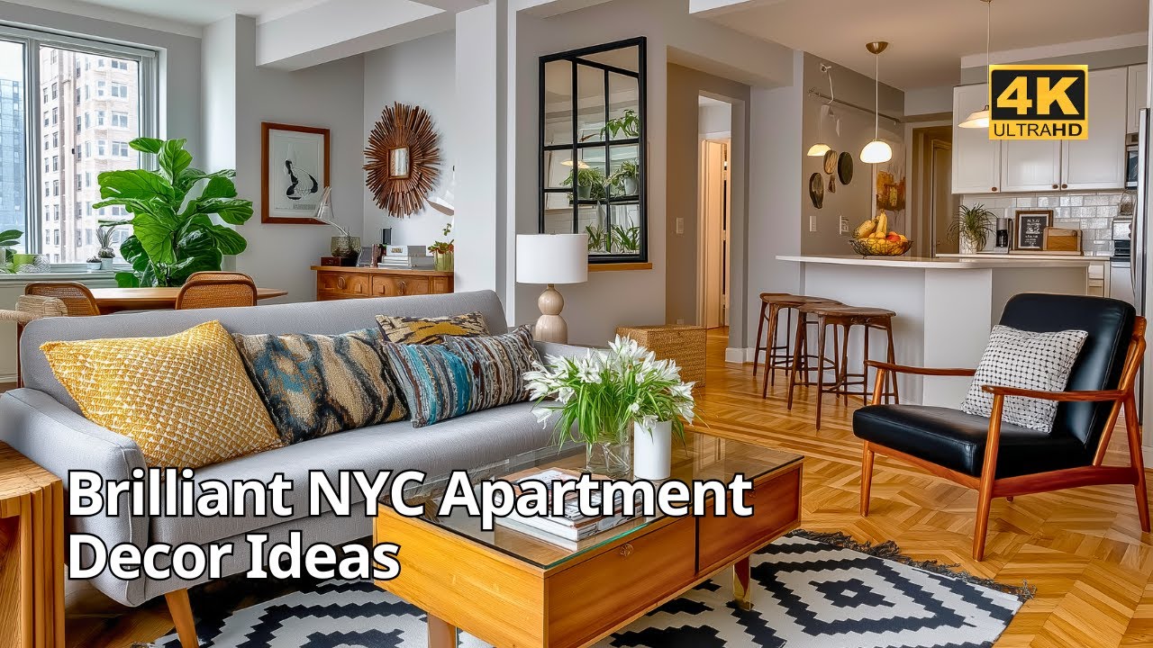 Интерьер великолепной нью-йоркской квартиры | Стиль середины века в бюджетном варианте