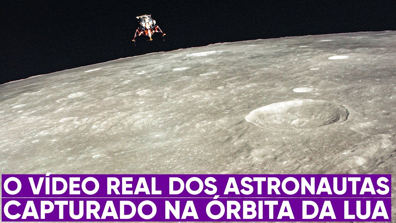 O vídeo real dos astronautas na órbita da Lua - YouTube