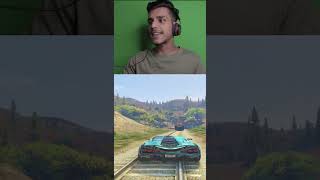 Train vs Lamborghini Cyan – Epic GTA 5 Crash Test 🔥 #gta5shorts