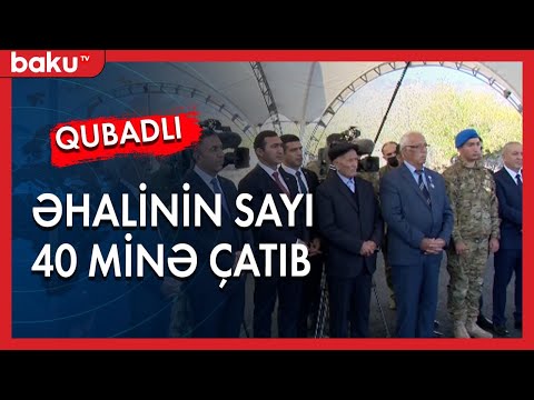 Prezident İlham Əliyev Qubadlı rayonunun əhalisinin sayını açıqlayıb - Baku TV