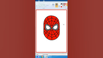 Spider-Man Mask Drawing #drawing #mspaint #shorts #short #shortsvideo #shortvideo #kidsvideo #art