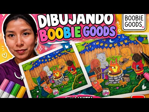 Dibujando BOBBIE GOODS/ cansado pero valió la pena!!! Boceto, trazo, papel y técnica. 
