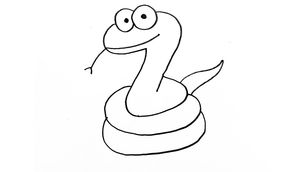 Easy Snake Drawing  HelloArtsy