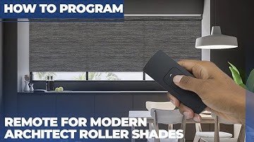 How to Program the Remote for Modern Architect Roller Shades | SelectBlinds.com
