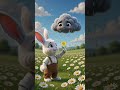 Bibi and the Lonely Cloud ☁️  #shorts  #3danimation  #cutebunny