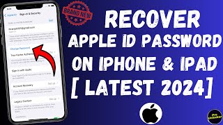 How To Recover Apple Id Password On iPhone If you forget | Change & Recover Apple Id Password (2024)