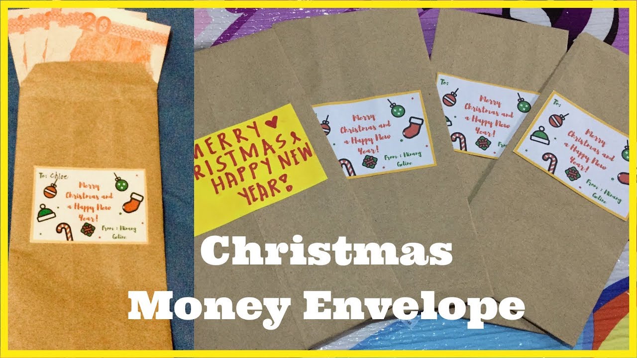 HOW TO MAKE (CHRISTMAS) MONEY ENVELOPE FROM RECYCLED PAPER BAGS YouTube
