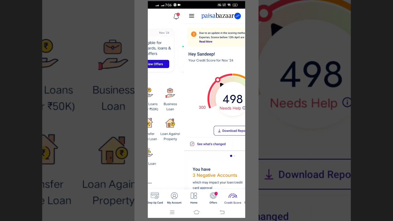 How to Check Credit Score in Paisa Bazaar App | How to Check Credit Score for Free