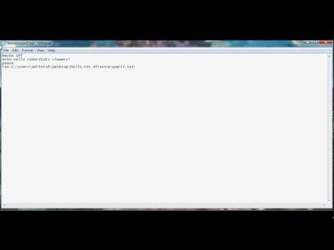 Batch Tutorial: Lesson 8: More about Directors