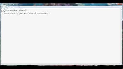Batch Tutorial: Lesson 8: More about Directors