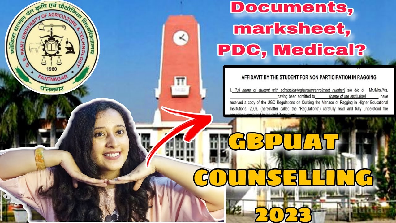 Необходимо иметь при себе документы для консультации GBPUAT 2023 | Проверка в университете Пантна...