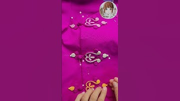 Beautiful Handmade Chinese Knot Buttons Design 💜✨#todayshort #order