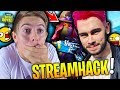 GAME LA PLUS BIZARRE AVEC CALAMITY EN DUO AVEC LEBOUSEUH SUR FORTNITE BATTLE ROYALE ! (STREAMHACK)