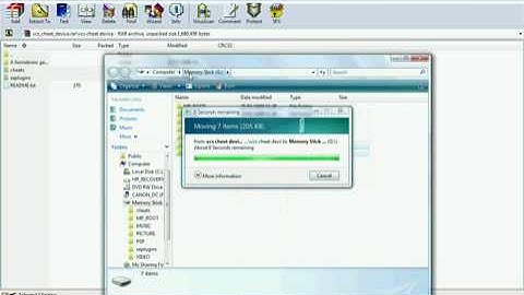 GTA VCS CHEAT DEVICE INSTALLATION TUTORIOUL PSP