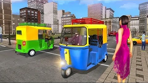 Modern Tuk Tuk Auto Rickshaw Us driving simulator 2021#Gameplay