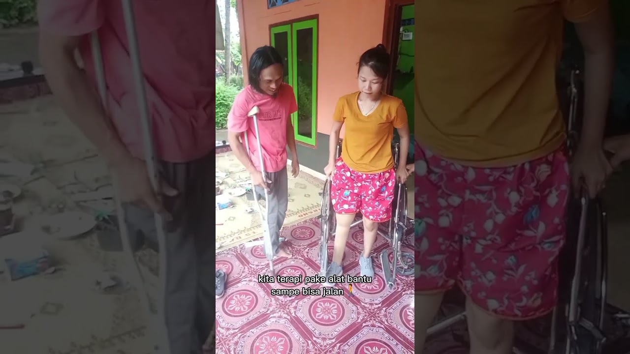 pembuatan kaki palsu  Ronald regen langsung ke rumah dari perakitan pemasangan dan latihan berjalan
