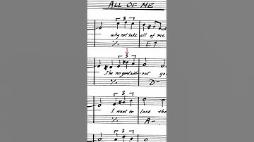 Thumbnail of All Of Me - Jazz Lead Sheet