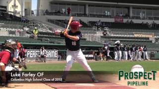 Luke Farley Prospect Video, 3B, Columbus High School Class of 2015