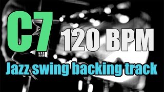 C7 Jazz Swing Backing Track - Scale Practice & Training - 120 BPM chords