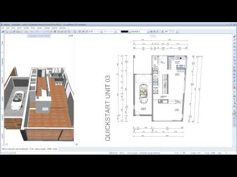 Allplan 2014 Quickstart (EN) - Using SmartParts for Furnishing - CAD Tutorials