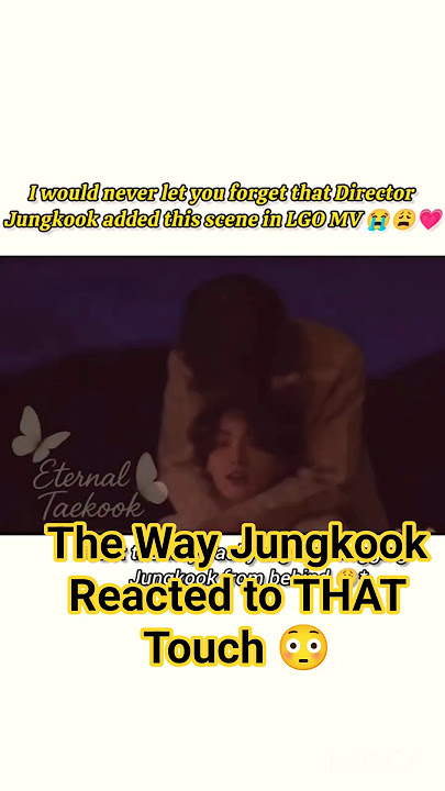 When director Jungkook added this scene to life goes on mv… 🤭 #taekook #shorts