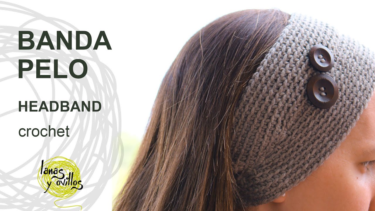 Tutorial Banda Pelo Crochet o Ganchillo Fácil