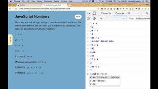 js05 JavaScript Numbers