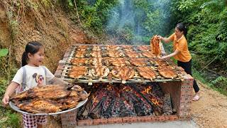 Information Giant Carp from the Forest Farm! Grilling Huge Fish & Selling at the Village Market - Lý Thị Nhim Update