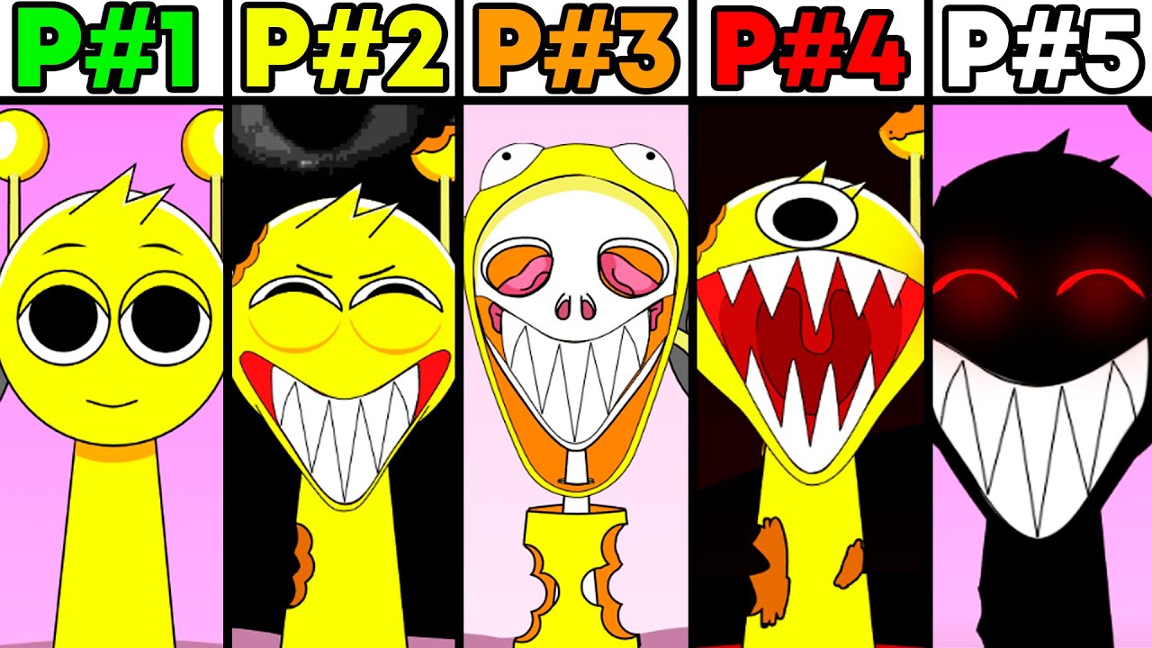 Incredibox Sprunki Banana Porridge Phase 1 VS Phase 2 VS Phase 3 VS Phase 4 VS Phase 5