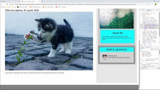 Javascript Lesson 13: creating a webpage template