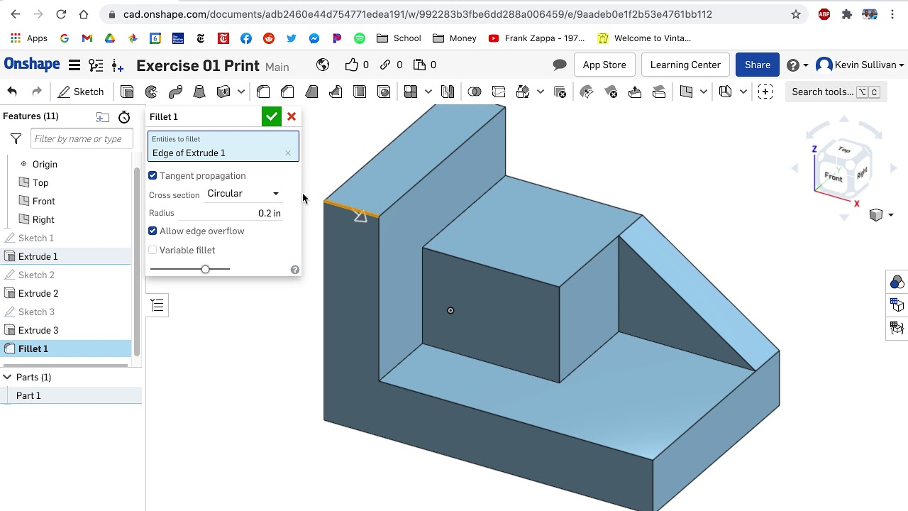 Onshape Exercise Part 01 || Clip 4 of 7 - YouTube